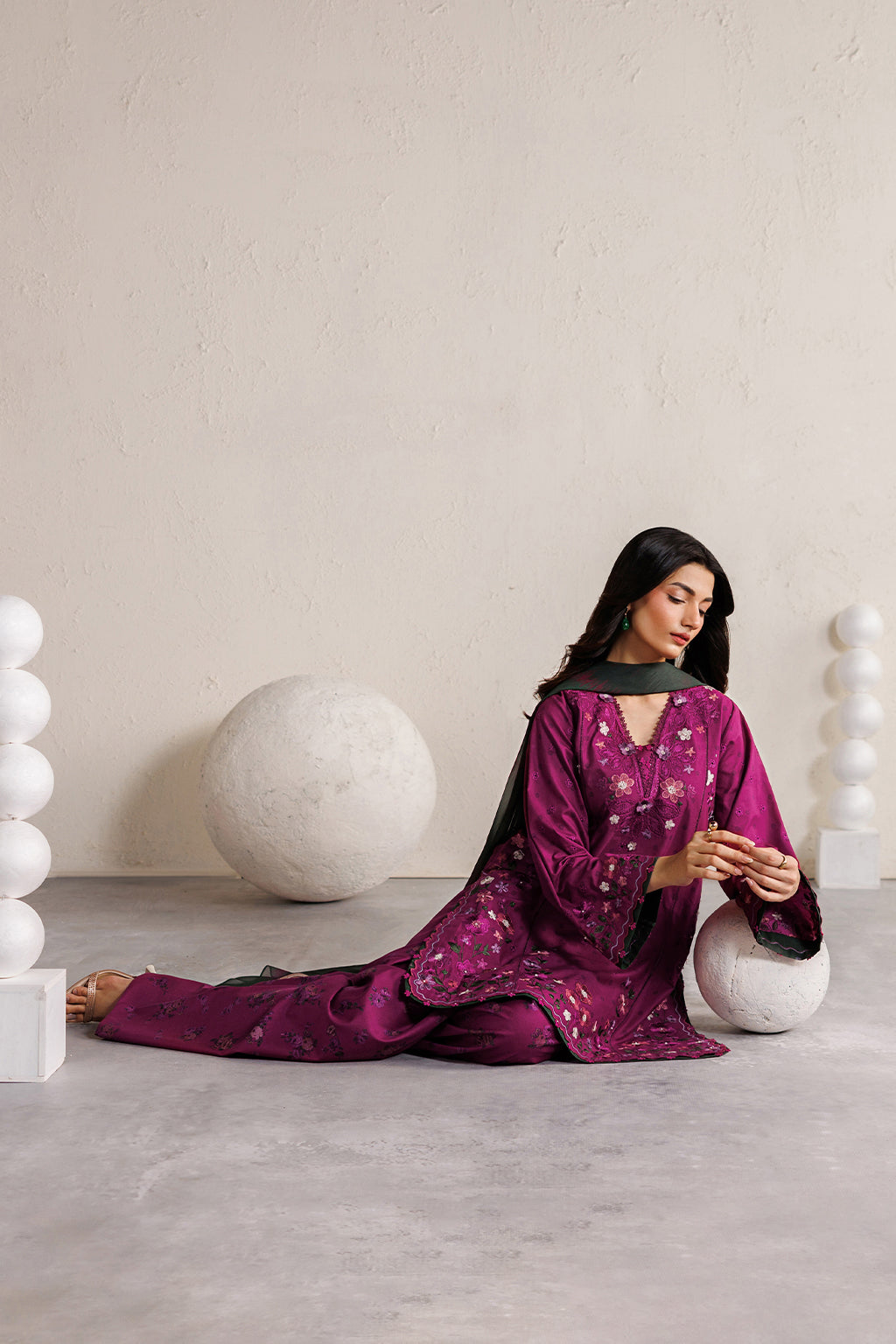 Iznik | Festive lawn 26 | IBE-01 Embroidered Lawn by Iznik - Designer Dress  - Type : Ladies Clothes - Available at Libayah - 100% Original 