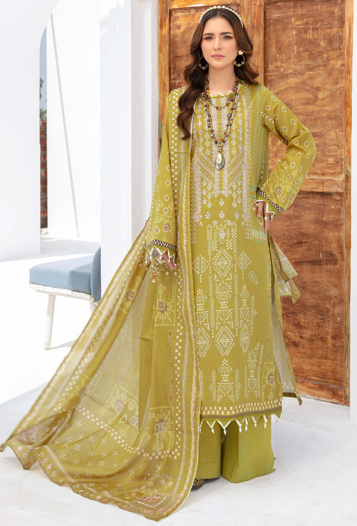 Humdum | Saira Bano Lawn 24 | D04 by HumDum - Designer Dress - Type: Ladies Clothes - Available at Libayah - 100% Original