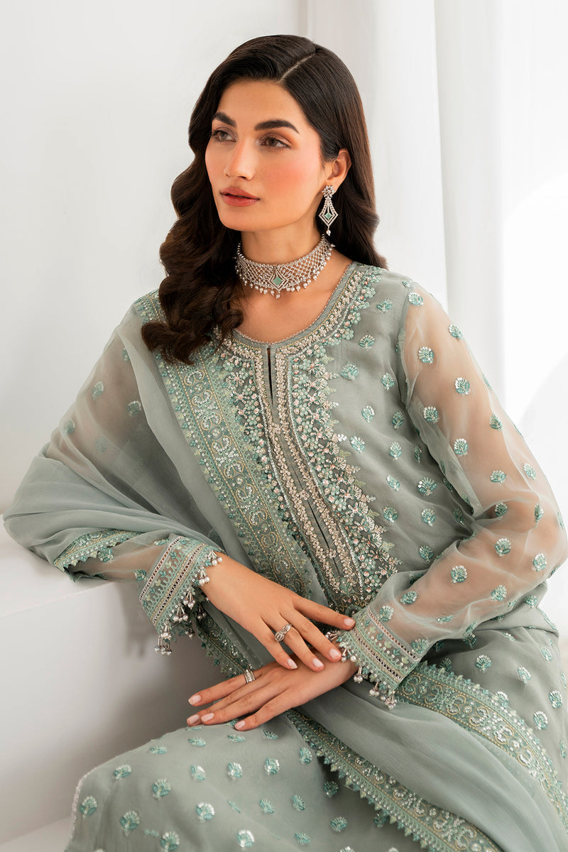 Baroque | Formal Collection | CHIFFON UF-692 by Baroque - Designer Dress - Type: Ladies Clothes - Available at Libayah - 100% Original