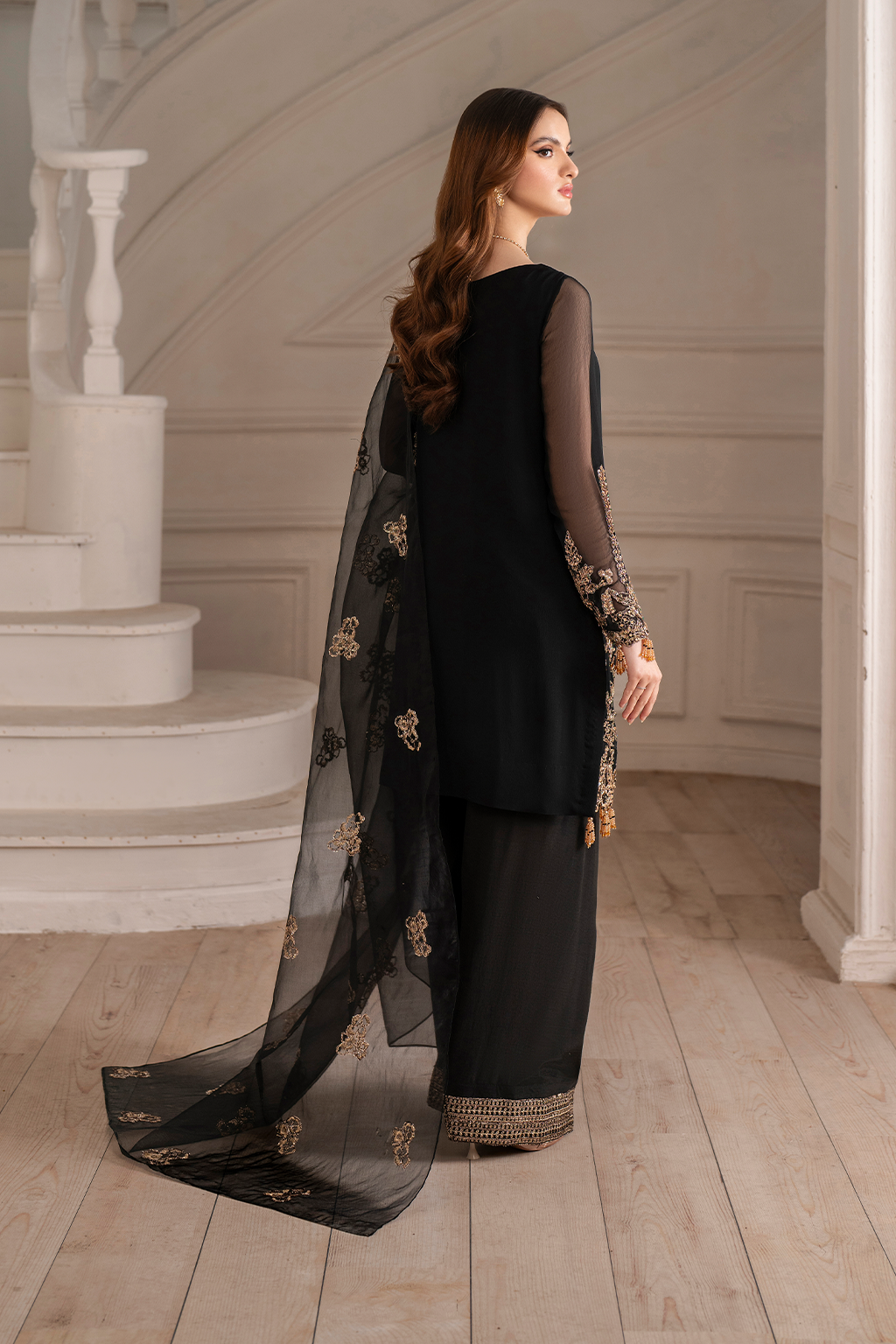 Iznik | Festive Formal |  UE-417 Embroidered Chiffon by Iznik - Designer Dress  - Type : Ladies Clothes - Available at Libayah - 100% Original 