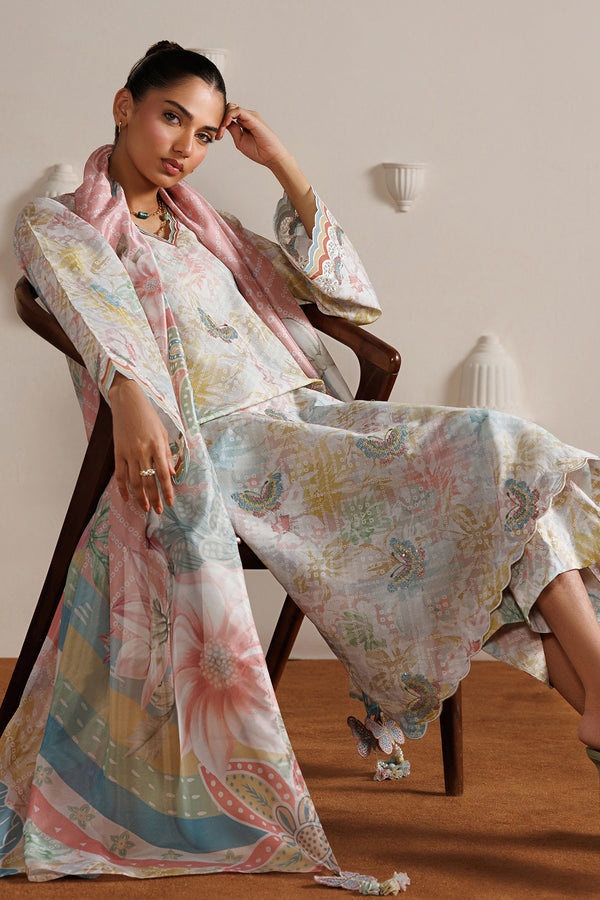 Baroque | Luxury Summer Pret | UF-4526 by Baroque - Designer Dress  - Type : Ladies Clothes - Available at Libayah - 100% Original 