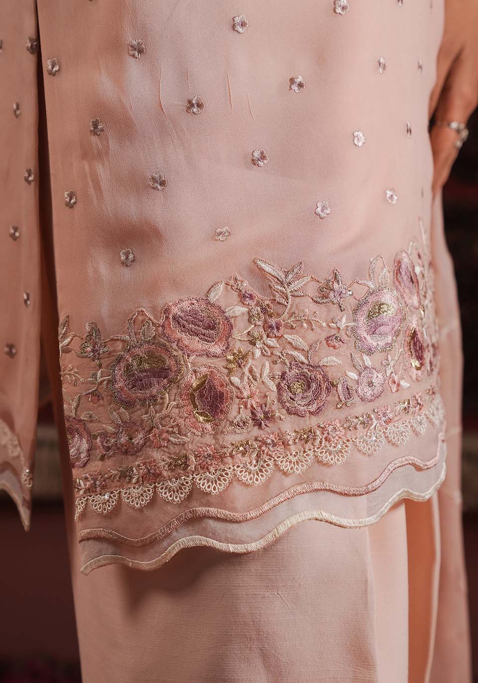 Zarqash | Lakhnawi Festive Chiffon 24 |  ZQL 003B IZEL by Zarqash - Designer Dress - Type: Ladies Clothes - Available at Libayah - 100% Original