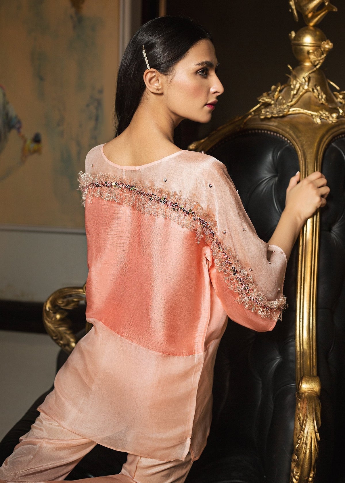 Hana | Serendipity Ready to Wear | Peach Ripple by Hana - Designer Dress - Type: Ladies Clothes - Available at Libayah - 100% Original