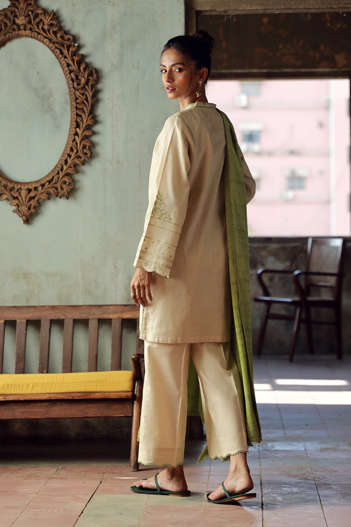 Sahar | Winter Collection | Clover Cascade by Sahar - Designer Dress - Type: Ladies Clothes - Available at Libayah - 100% Original