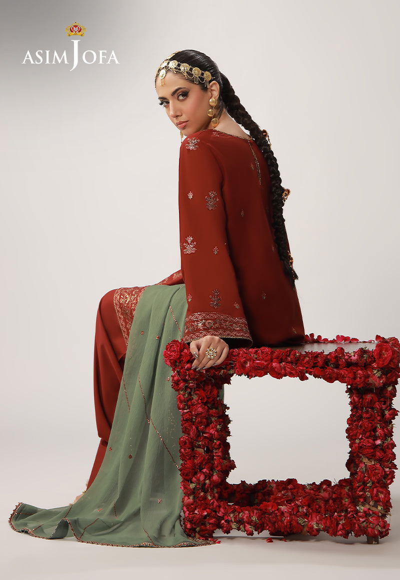 Asim Jofa | Layaan Festive Collection | AJULO-05 by Asim Jofa - Designer Dress  - Type : Ladies Clothes - Available at Libayah - 100% Original 