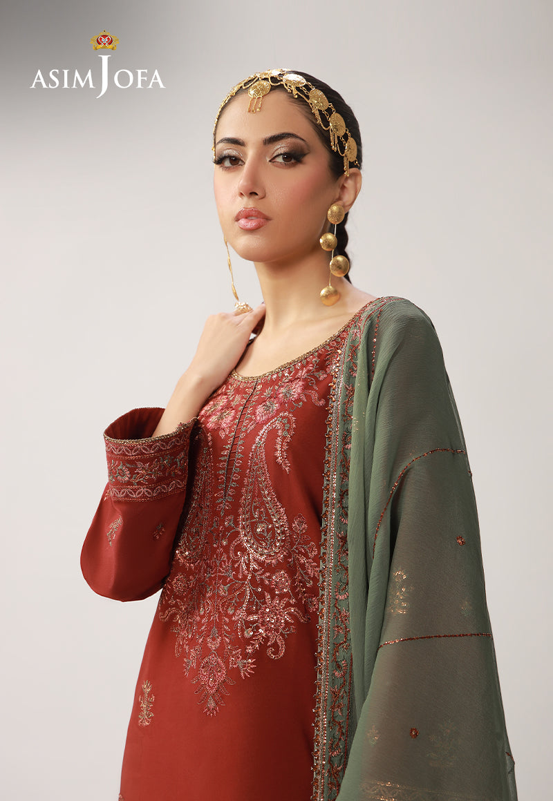 Asim Jofa | Layaan Festive Collection | AJULO-05 by Asim Jofa - Designer Dress  - Type : Ladies Clothes - Available at Libayah - 100% Original 