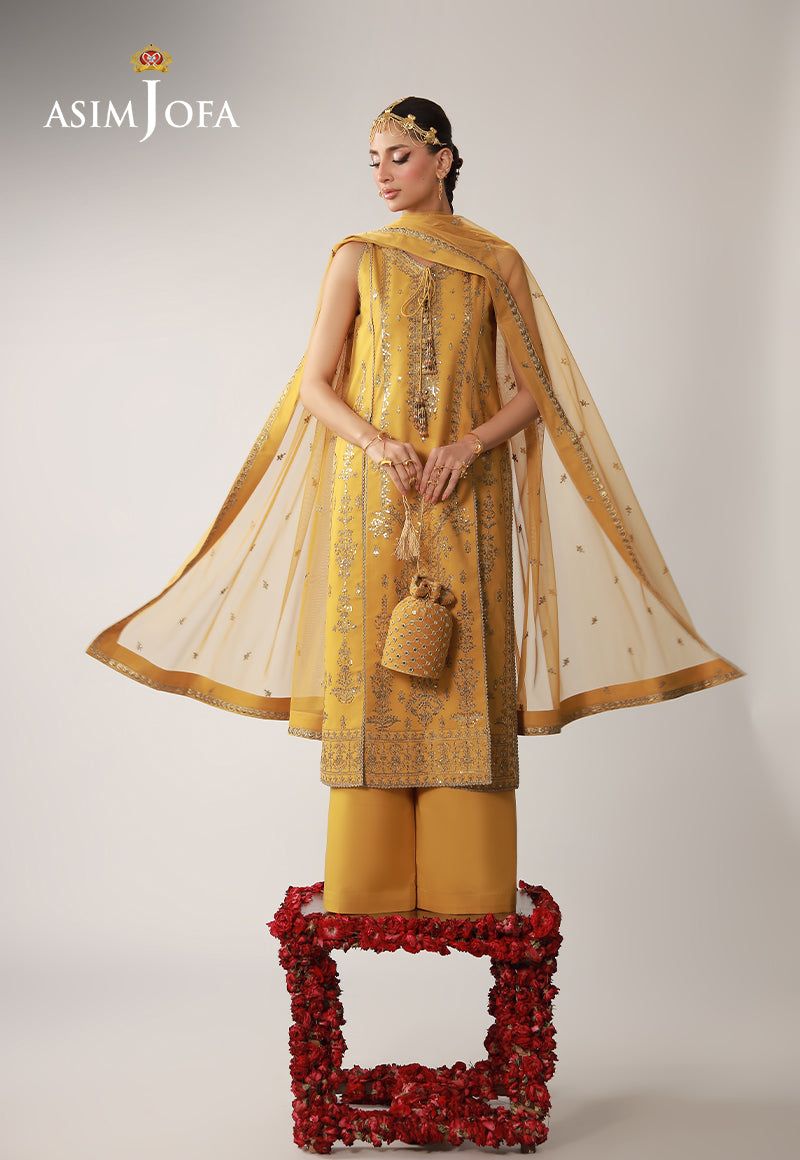 Asim Jofa | Layaan Festive Collection | AJULO-09 by Asim Jofa - Designer Dress  - Type : Ladies Clothes - Available at Libayah - 100% Original 