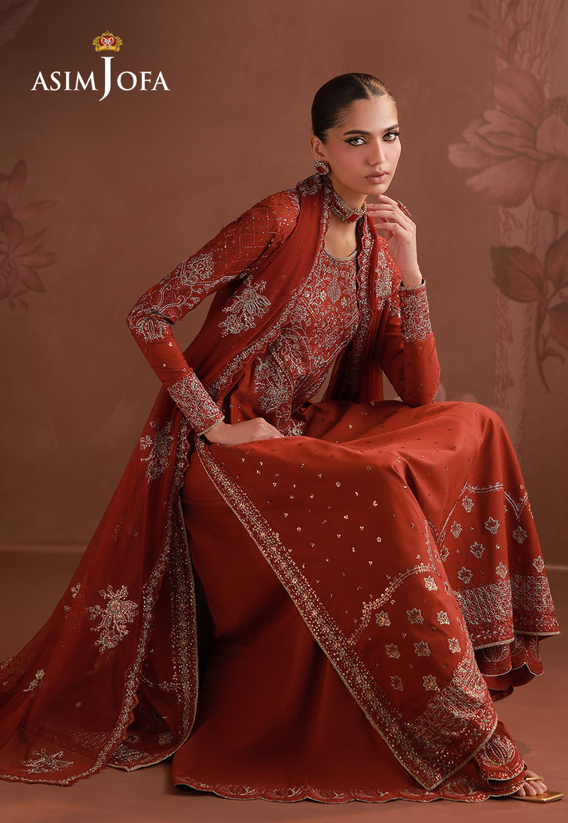 Asim Jofa | Zari Festive Collection | AJULD-02 by Asim Jofa - Designer Dress  - Type : Ladies Clothes - Available at Libayah - 100% Original 