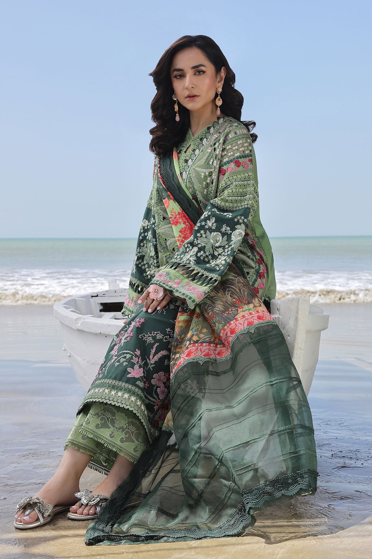 Maryam Hussain | Luxury Lawn 24 | GARDENIA by Maryam Hussain - Designer Dress - Type: Ladies Clothes - Available at Libayah - 100% Original