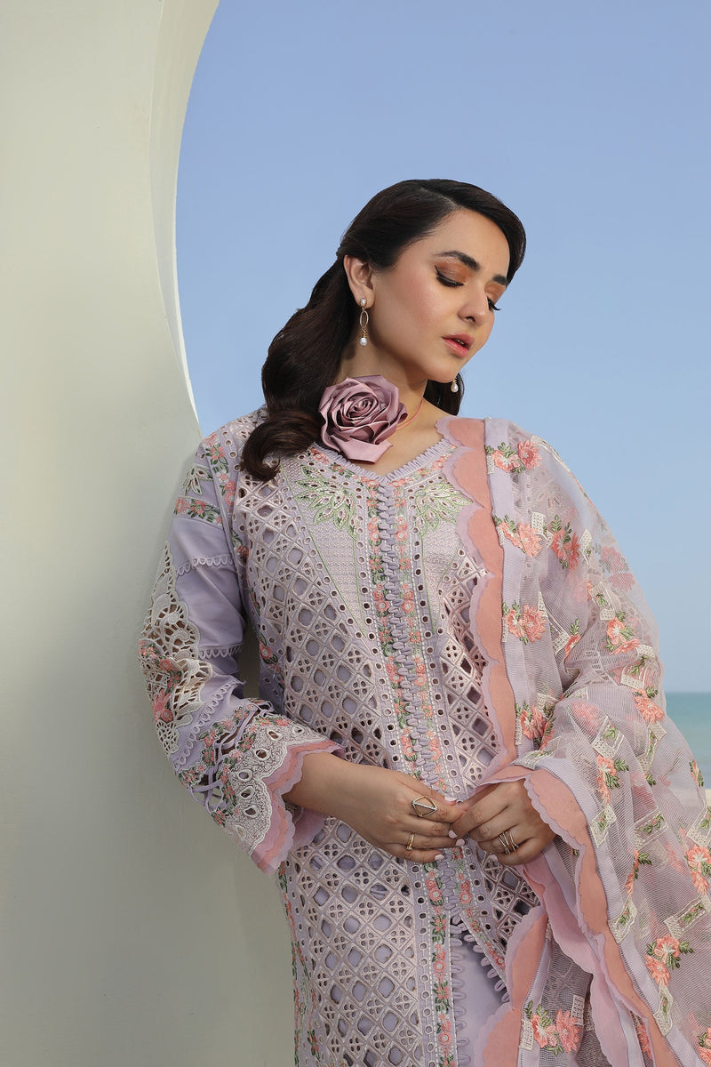 Maryam Hussain | Luxury Lawn 24 | FEROZ by Maryam Hussain - Designer Dress - Type: Ladies Clothes - Available at Libayah - 100% Original