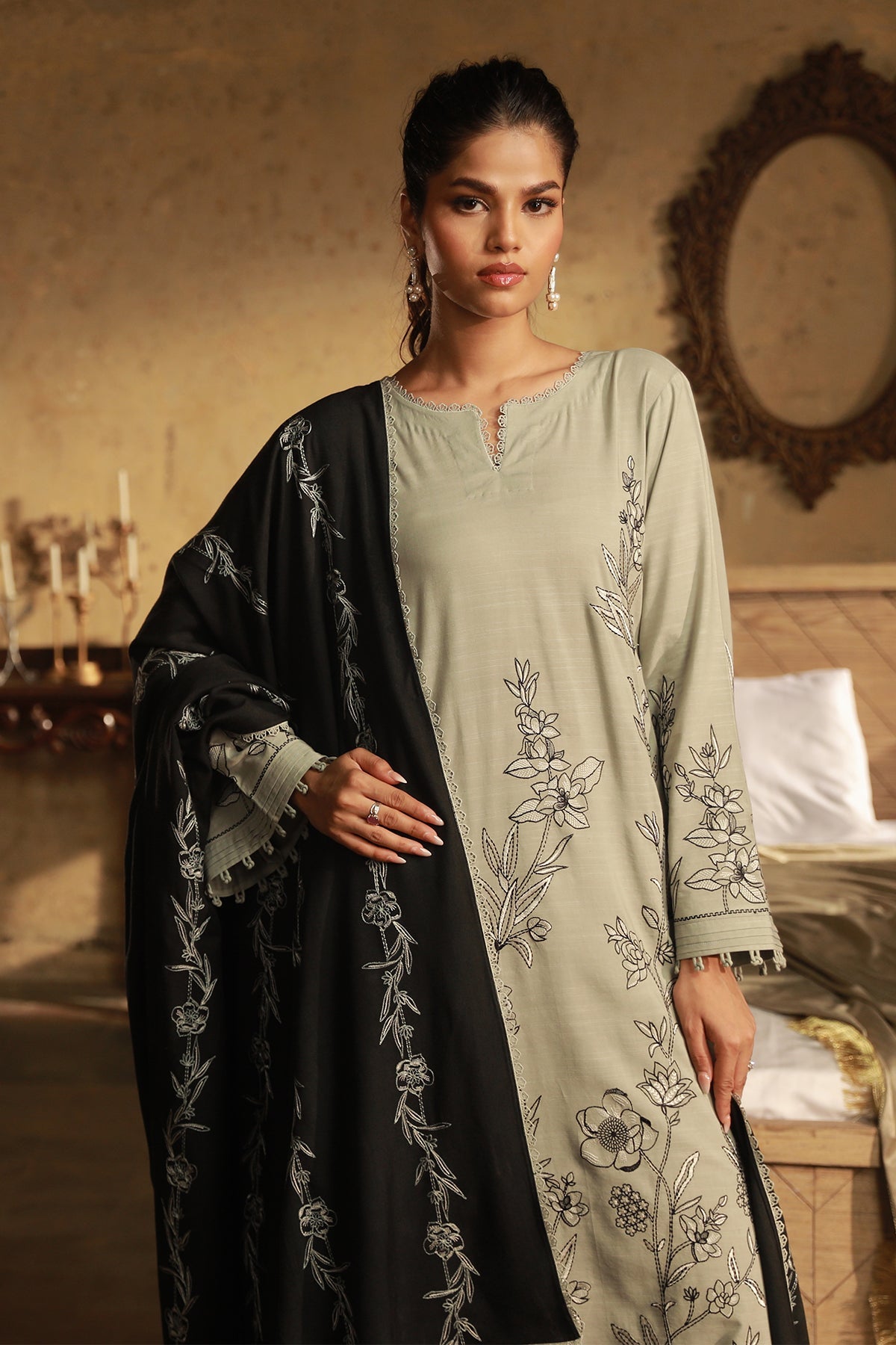 Sahar | Winter Collection | Botanic Elegance by Sahar - Designer Dress - Type: Ladies Clothes - Available at Libayah - 100% Original