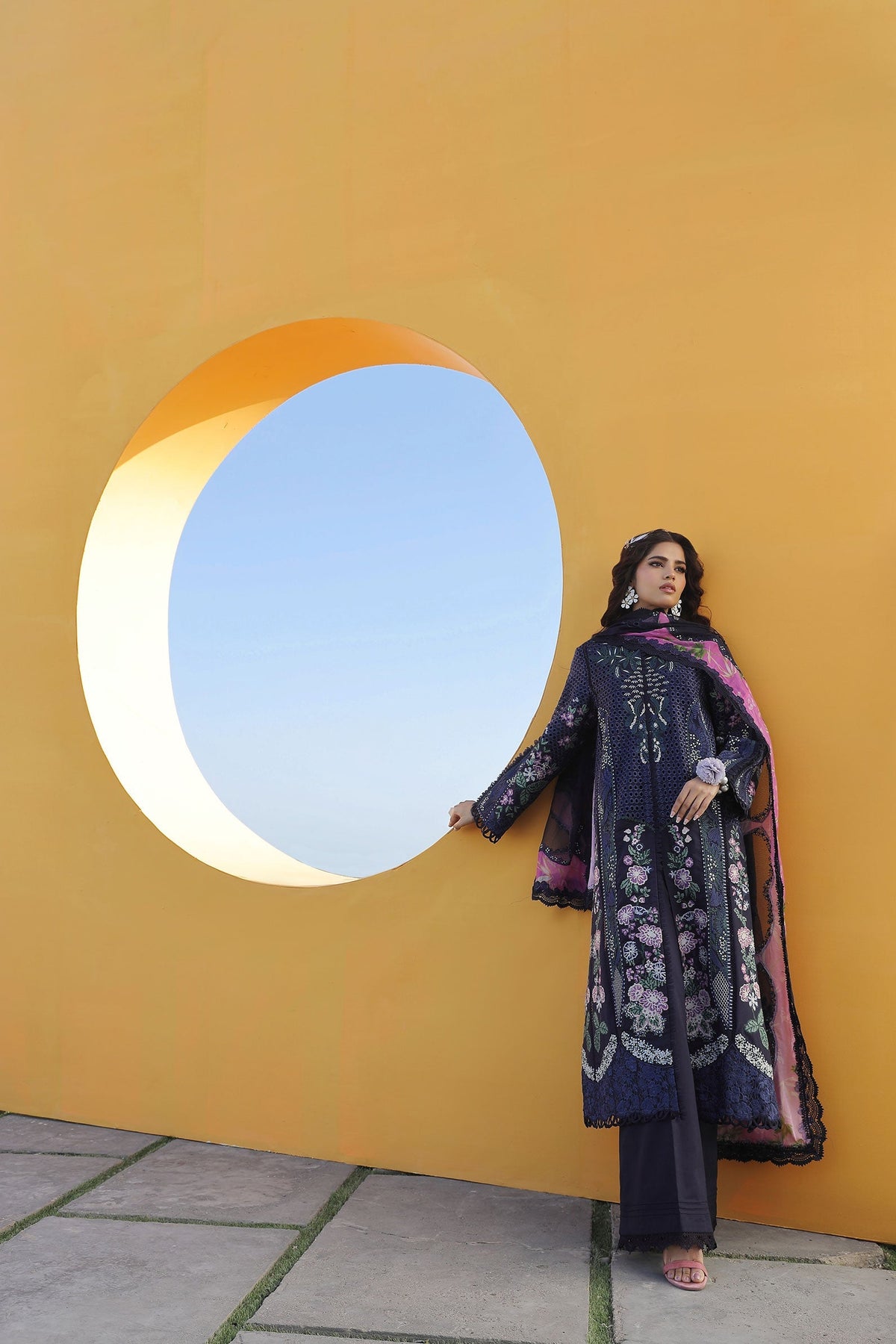 Maryam Hussain | Luxury Lawn 24 | ZOYA by Maryam Hussain - Designer Dress - Type: Ladies Clothes - Available at Libayah - 100% Original