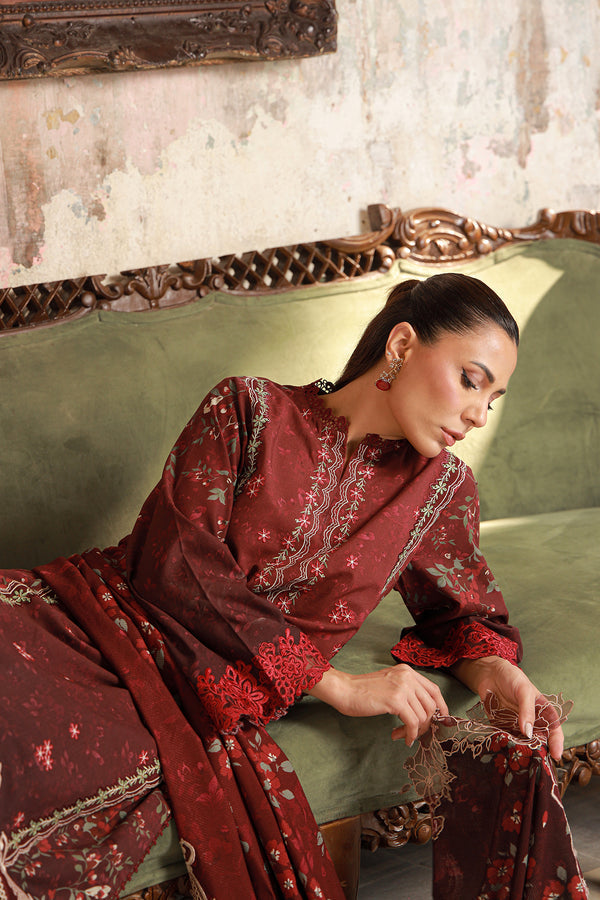 Sahar | Fall 25 | Crimson Amour by Sahar - Designer Dress  - Type : Ladies Clothes - Available at Libayah - 100% Original 