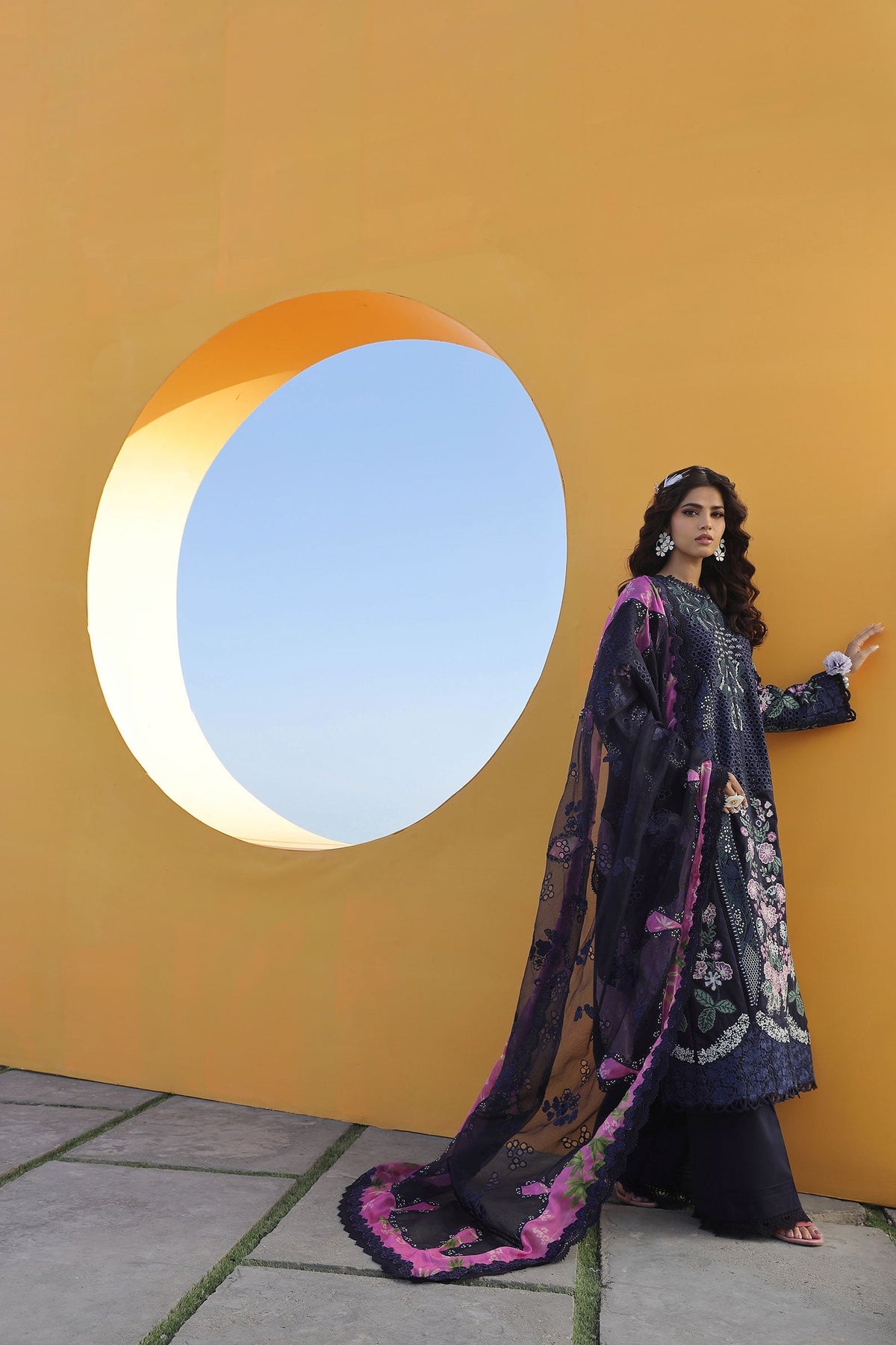 Maryam Hussain | Luxury Lawn 24 | ZOYA by Maryam Hussain - Designer Dress - Type: Ladies Clothes - Available at Libayah - 100% Original