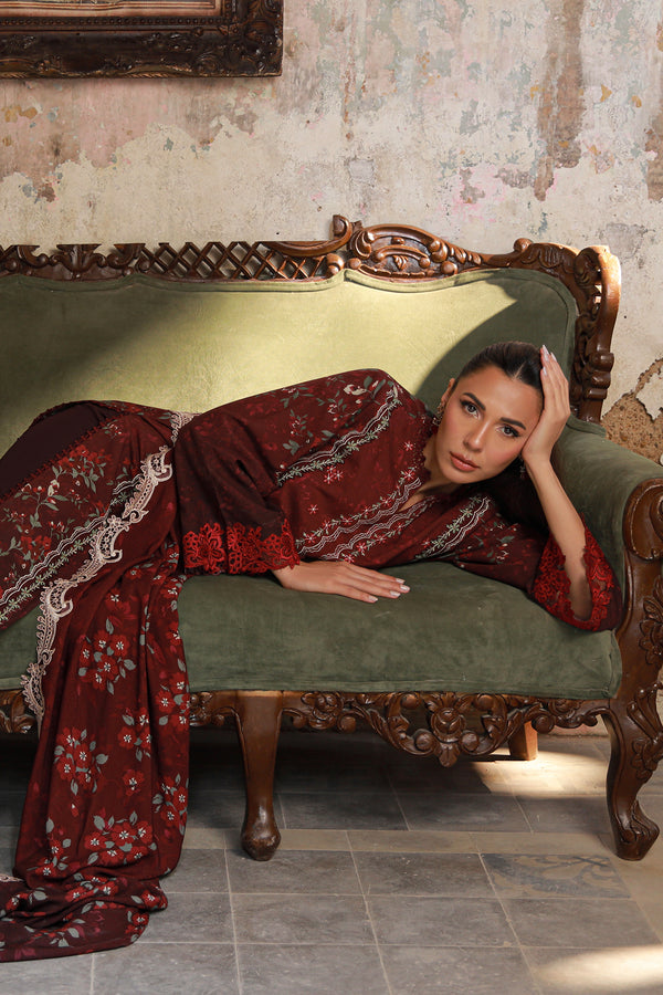 Sahar | Fall 25 | Crimson Amour by Sahar - Designer Dress  - Type : Ladies Clothes - Available at Libayah - 100% Original 