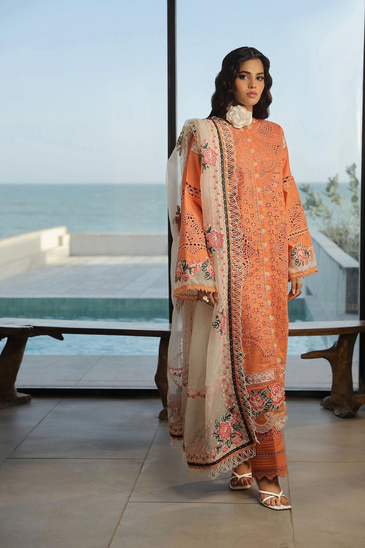 Maryam Hussain | Luxury Lawn 24 | XURI by Maryam Hussain - Designer Dress - Type: Ladies Clothes - Available at Libayah - 100% Original