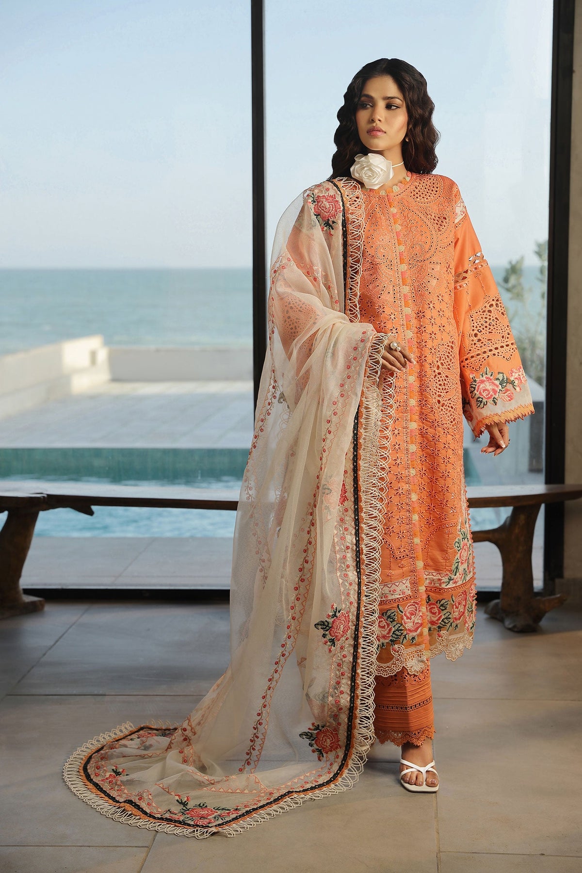 Maryam Hussain | Luxury Lawn 24 | XURI by Maryam Hussain - Designer Dress - Type: Ladies Clothes - Available at Libayah - 100% Original