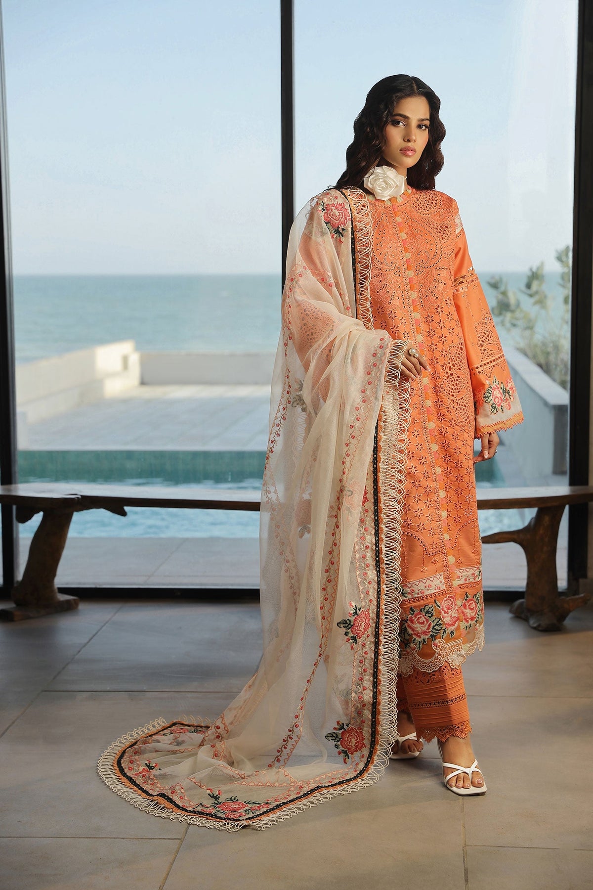 Maryam Hussain | Luxury Lawn 24 | XURI by Maryam Hussain - Designer Dress - Type: Ladies Clothes - Available at Libayah - 100% Original