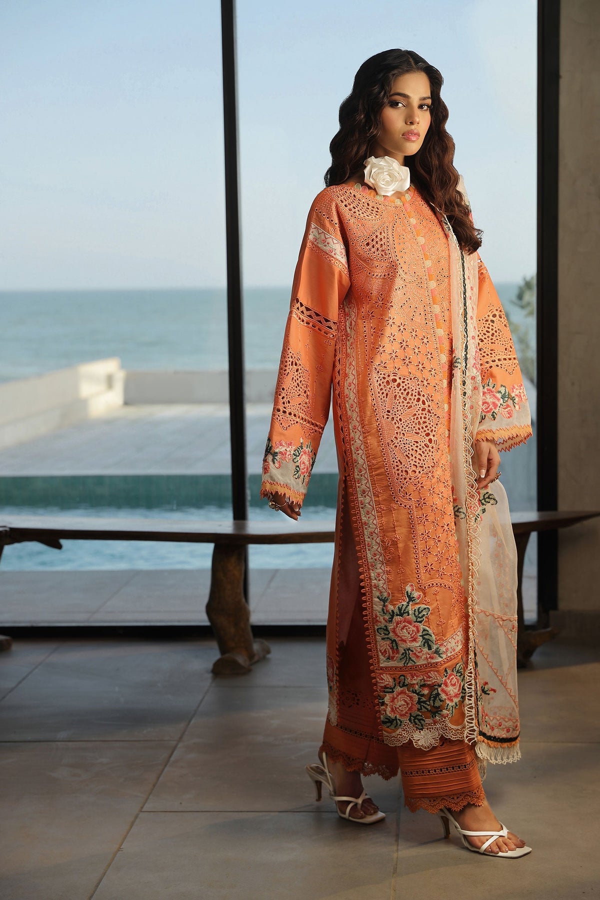 Maryam Hussain | Luxury Lawn 24 | XURI by Maryam Hussain - Designer Dress - Type: Ladies Clothes - Available at Libayah - 100% Original