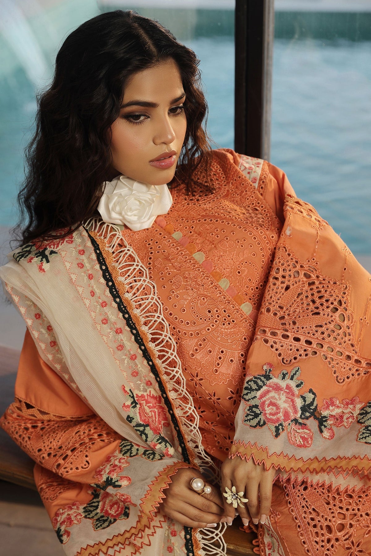 Maryam Hussain | Luxury Lawn 24 | XURI by Maryam Hussain - Designer Dress - Type: Ladies Clothes - Available at Libayah - 100% Original