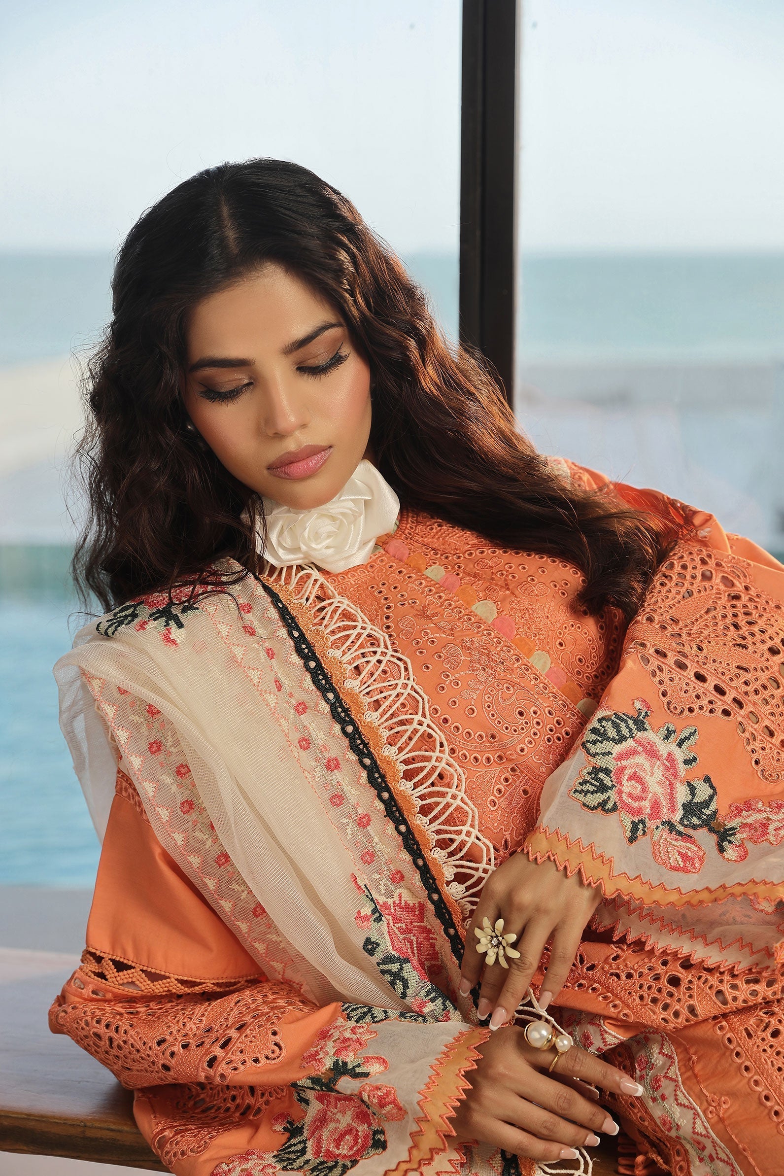 Maryam Hussain | Luxury Lawn 24 | XURI by Maryam Hussain - Designer Dress - Type: Ladies Clothes - Available at Libayah - 100% Original
