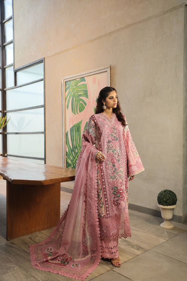 Maryam Hussain | Luxury Lawn 24 | CORAL by Maryam Hussain - Designer Dress - Type: Ladies Clothes - Available at Libayah - 100% Original