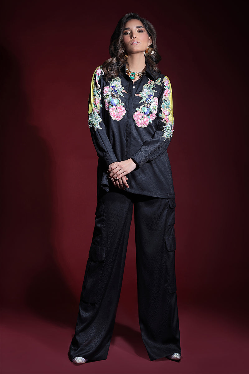 Wardha Saleem | Luxury Pret Fusion Wear | ONYX CORD-SET (2PC) by Wardha Saleem - Designer Dress - Type: Ladies Clothes - Available at Libayah - 100% Original