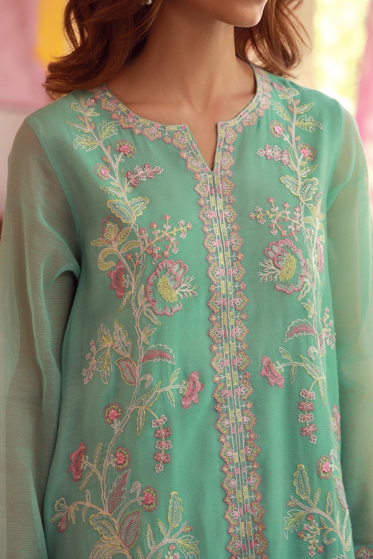 Sahar | Luxe Pret 25 | Mint Petal by Sahar - Designer Dress - Type: Ladies Clothes - Available at Libayah - 100% Original