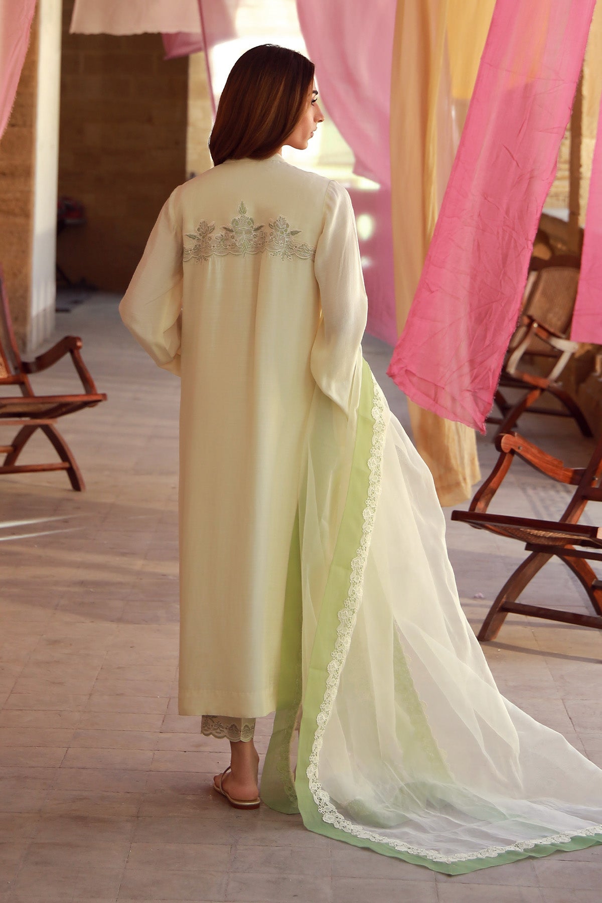 Sahar | Luxe Pret 25 | Ivory Meadow by Sahar - Designer Dress - Type: Ladies Clothes - Available at Libayah - 100% Original