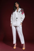 Wardha Saleem | Luxury Pret Fusion Wear | PANTHERA (WHITE) CORD-SET (2PC) by Wardha Saleem - Designer Dress - Type: Ladies Clothes - Available at Libayah - 100% Original