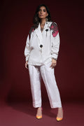 Wardha Saleem | Luxury Pret Fusion Wear | PANTHERA (WHITE) CORD-SET (2PC) by Wardha Saleem - Designer Dress - Type: Ladies Clothes - Available at Libayah - 100% Original