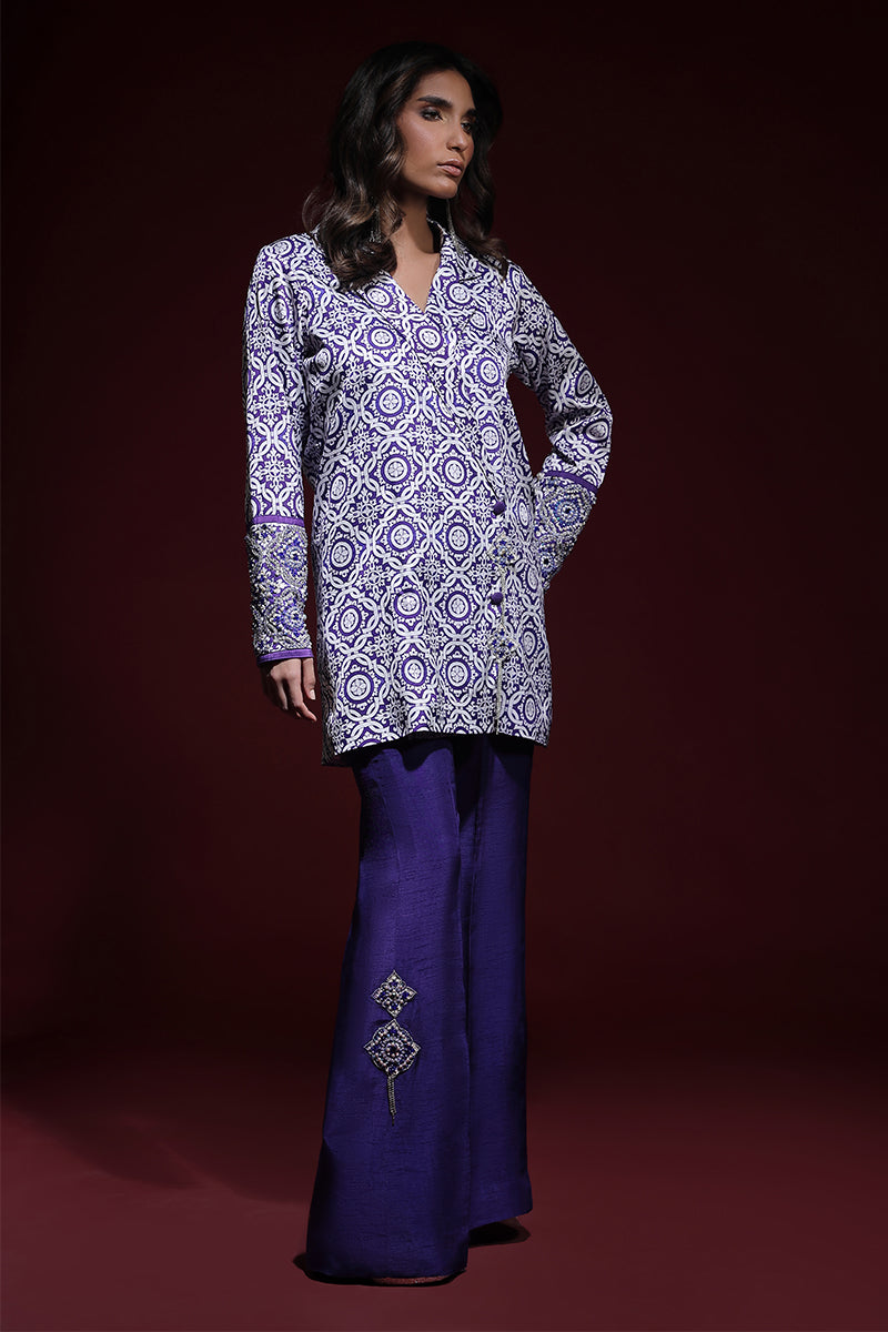 Wardha Saleem | Luxury Pret Fusion Wear | SAPHIR FORMAL CORD-SET (2PC) by Wardha Saleem - Designer Dress - Type: Ladies Clothes - Available at Libayah - 100% Original