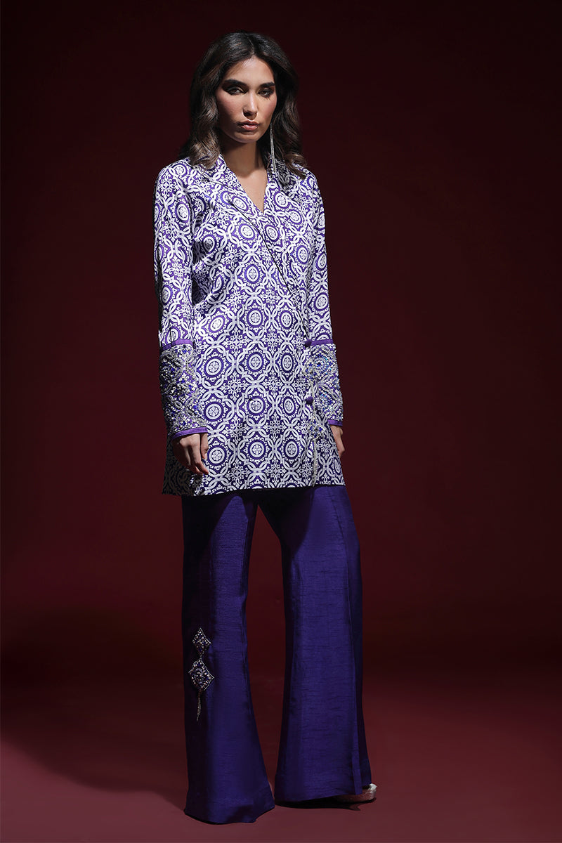 Wardha Saleem | Luxury Pret Fusion Wear | SAPHIR FORMAL CORD-SET (2PC) by Wardha Saleem - Designer Dress - Type: Ladies Clothes - Available at Libayah - 100% Original