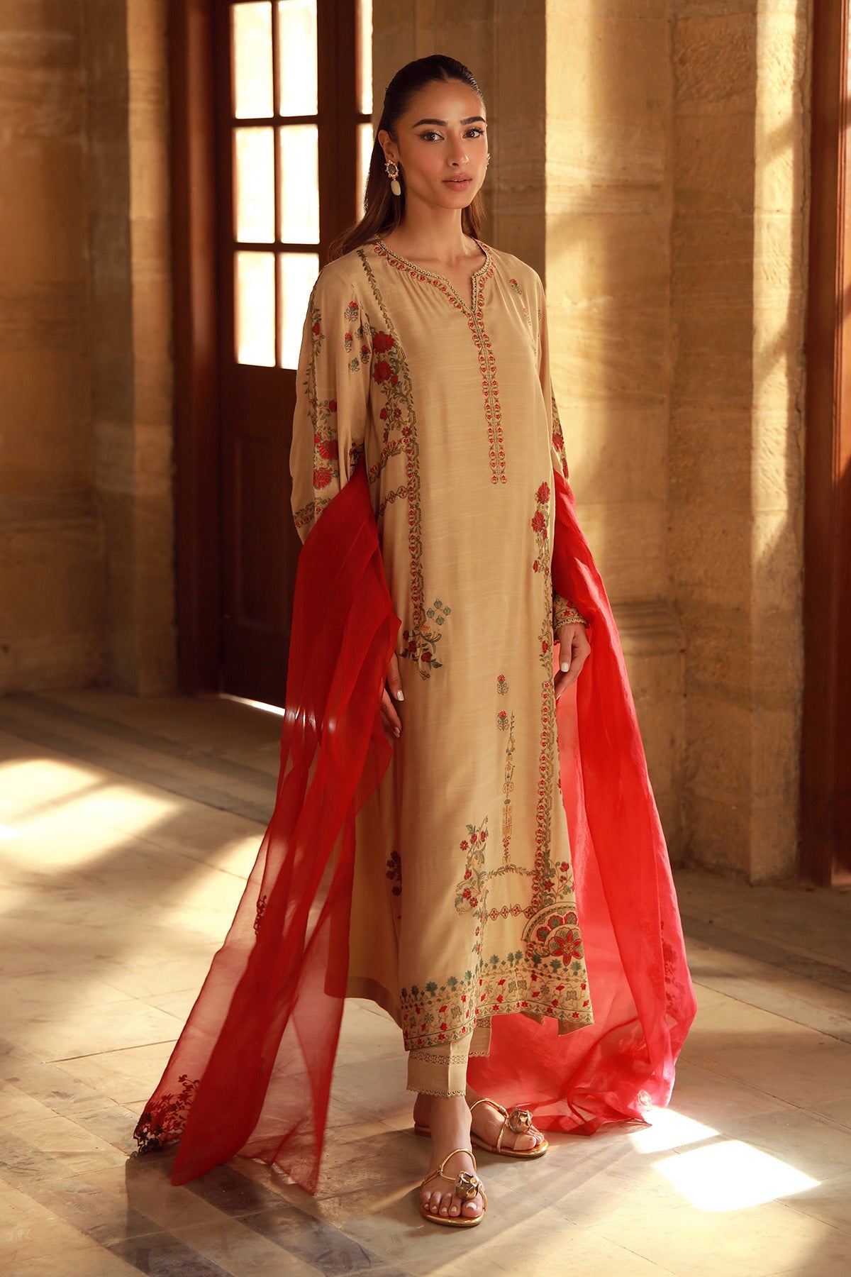 Sahar | Luxe Pret 25 | Crimson Bronze by Sahar - Designer Dress - Type: Ladies Clothes - Available at Libayah - 100% Original