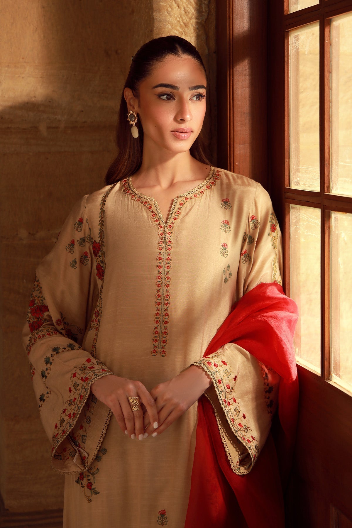 Sahar | Luxe Pret 25 | Crimson Bronze by Sahar - Designer Dress - Type: Ladies Clothes - Available at Libayah - 100% Original