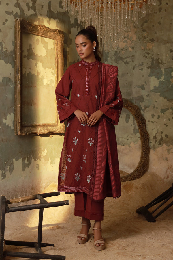 Sahar | Fall 25 |Royal Berry by Sahar - Designer Dress  - Type : Ladies Clothes - Available at Libayah - 100% Original 