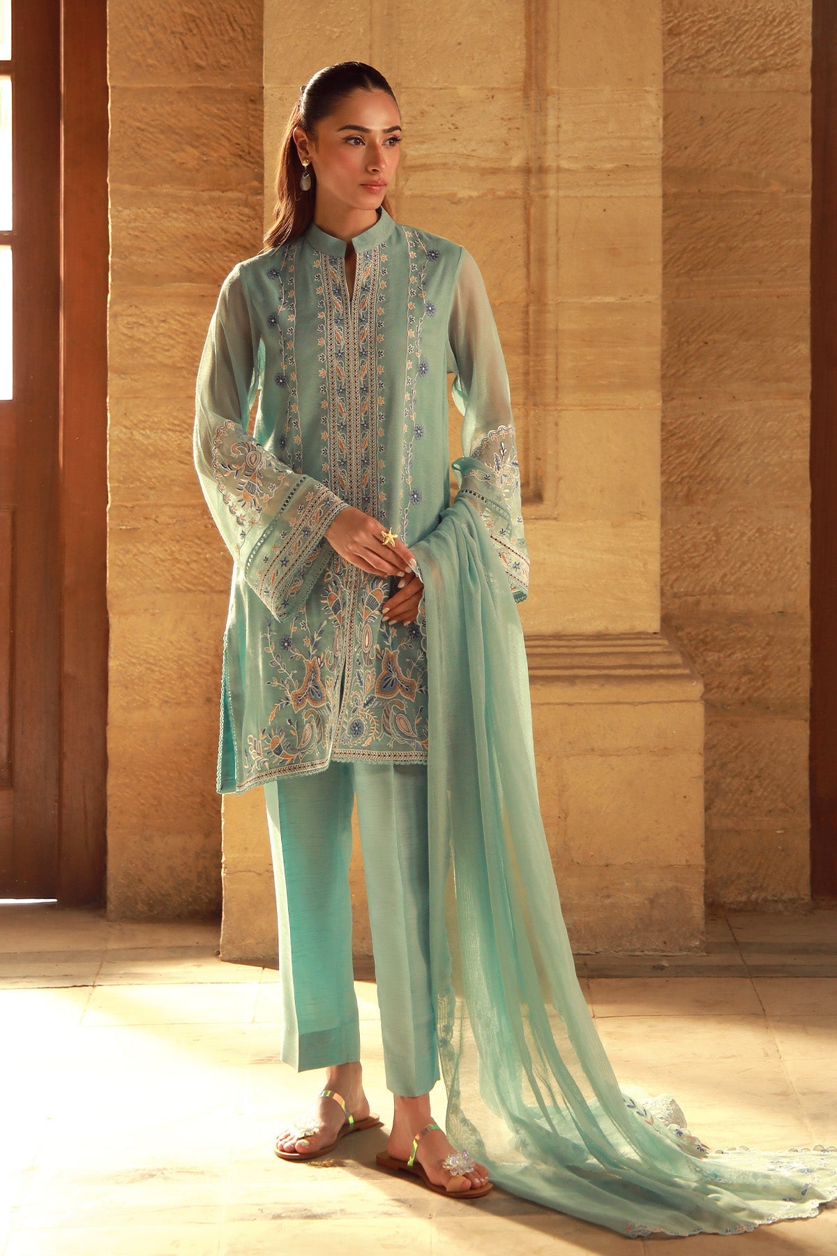 Sahar | Luxe Pret 25 | Persian Turquoise by Sahar - Designer Dress - Type: Ladies Clothes - Available at Libayah - 100% Original
