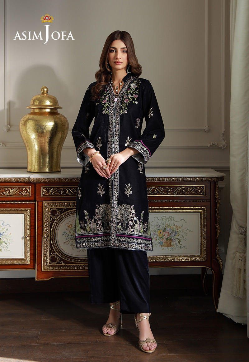 Asim Jofa | Velvet Edit | AJVG-11 by Asim Jofa - Designer Dress - Type: Ladies Clothes - Available at Libayah - 100% Original