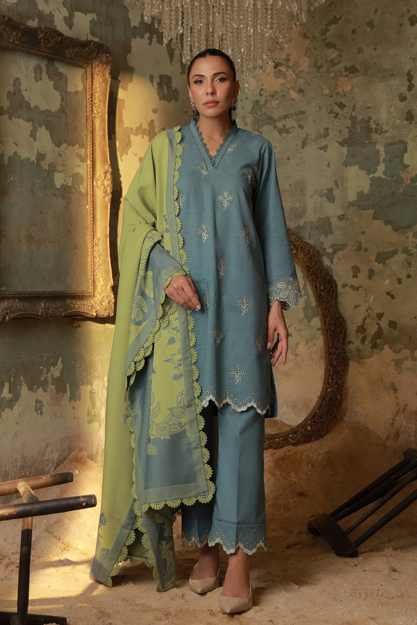 Sahar | Fall 25 | Aqua Meadow by Sahar - Designer Dress  - Type : Ladies Clothes - Available at Libayah - 100% Original 