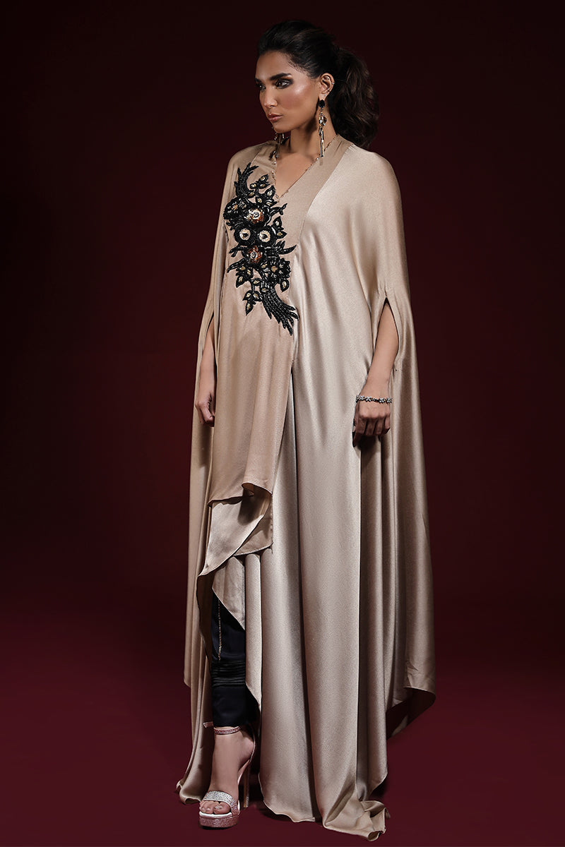 Wardha Saleem | Luxury Pret Fusion Wear | SAHARA DRAPE WITH PANTS (2PC) by Wardha Saleem - Designer Dress - Type: Ladies Clothes - Available at Libayah - 100% Original