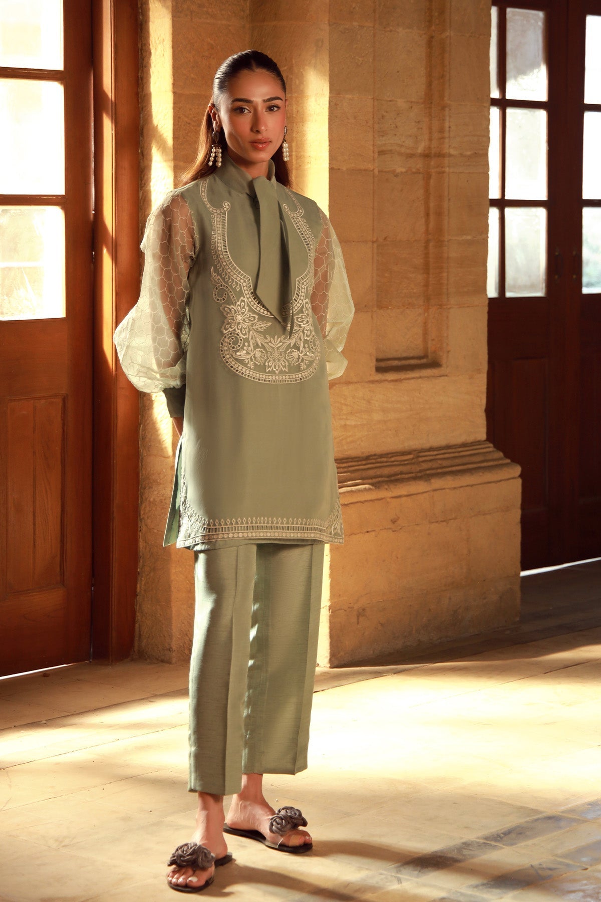 Sahar | Luxe Pret 25 | Olive Garden by Sahar - Designer Dress - Type: Ladies Clothes - Available at Libayah - 100% Original
