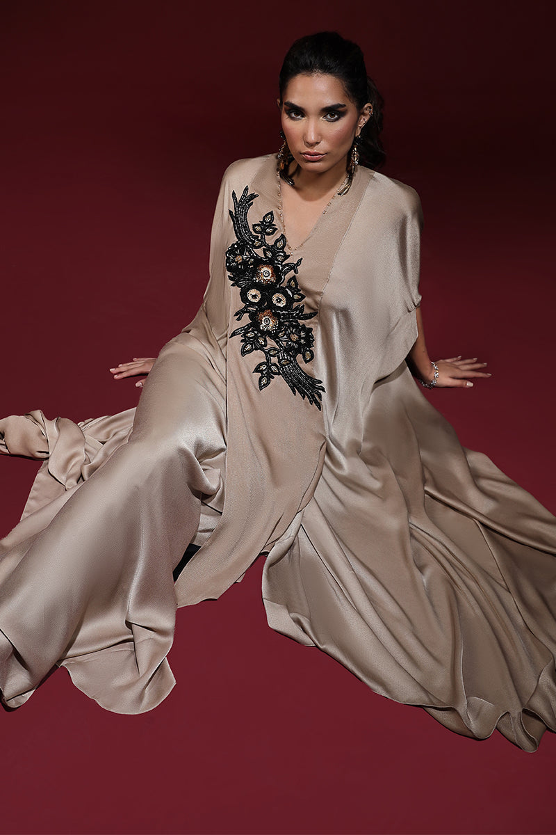 Wardha Saleem | Luxury Pret Fusion Wear | SAHARA DRAPE WITH PANTS (2PC) by Wardha Saleem - Designer Dress - Type: Ladies Clothes - Available at Libayah - 100% Original