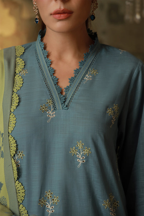 Sahar | Fall 25 | Aqua Meadow by Sahar - Designer Dress  - Type : Ladies Clothes - Available at Libayah - 100% Original 