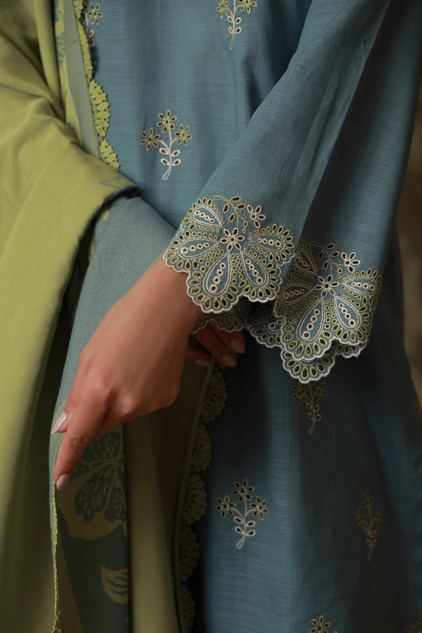 Sahar | Fall 25 | Aqua Meadow by Sahar - Designer Dress  - Type : Ladies Clothes - Available at Libayah - 100% Original 