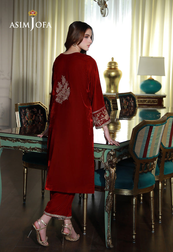 Asim Jofa | Velvet Edit | AJVG-08 by Asim Jofa - Designer Dress - Type: Ladies Clothes - Available at Libayah - 100% Original