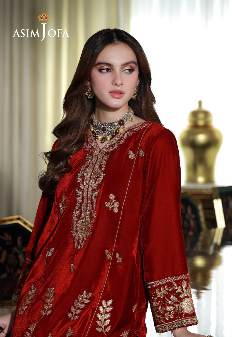Asim Jofa | Velvet Edit | AJVG-08 by Asim Jofa - Designer Dress - Type: Ladies Clothes - Available at Libayah - 100% Original