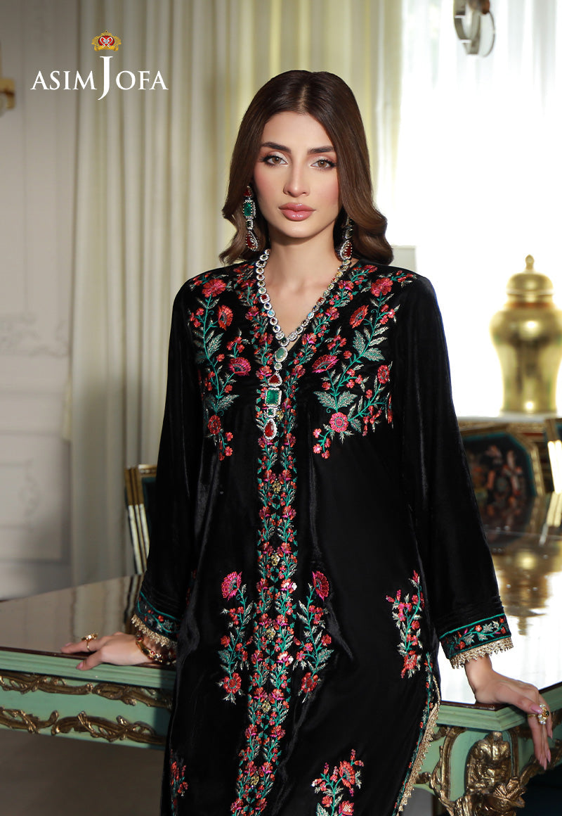 Asim Jofa | Velvet Edit | AJVG-01 by Asim Jofa - Designer Dress - Type: Ladies Clothes - Available at Libayah - 100% Original