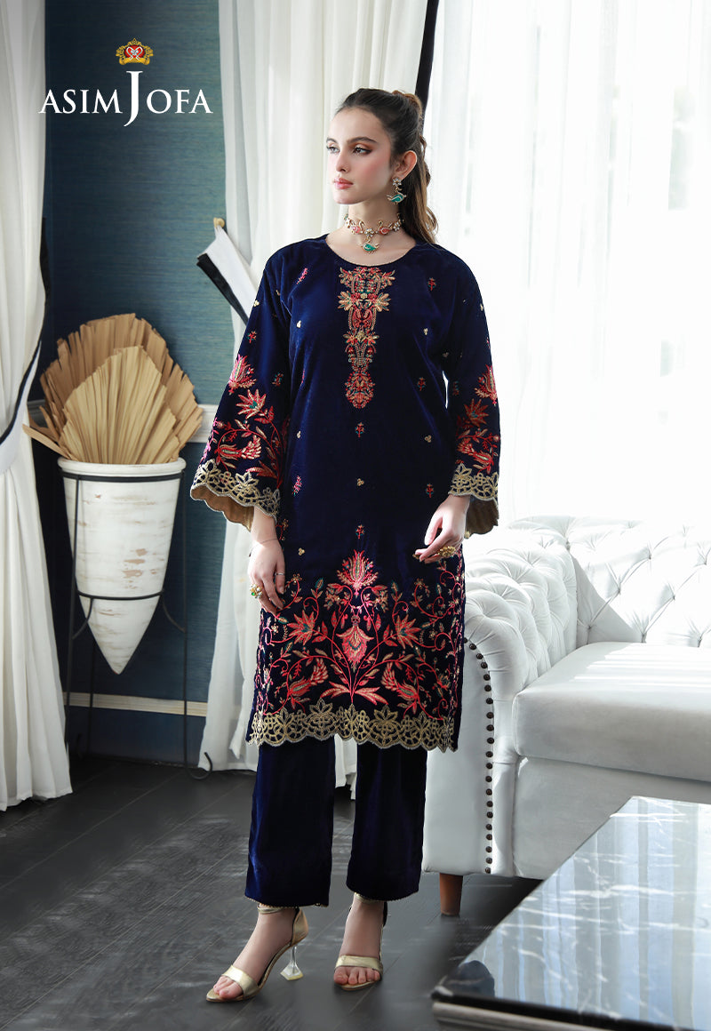 Asim Jofa | Velvet Edit | AJVG-03 by Asim Jofa - Designer Dress - Type: Ladies Clothes - Available at Libayah - 100% Original