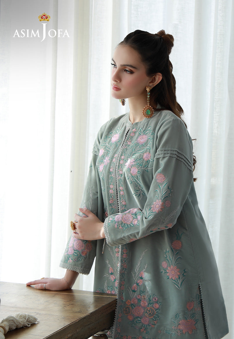 Asim Jofa | Velvet Edit | AJVG-07 by Asim Jofa - Designer Dress - Type: Ladies Clothes - Available at Libayah - 100% Original