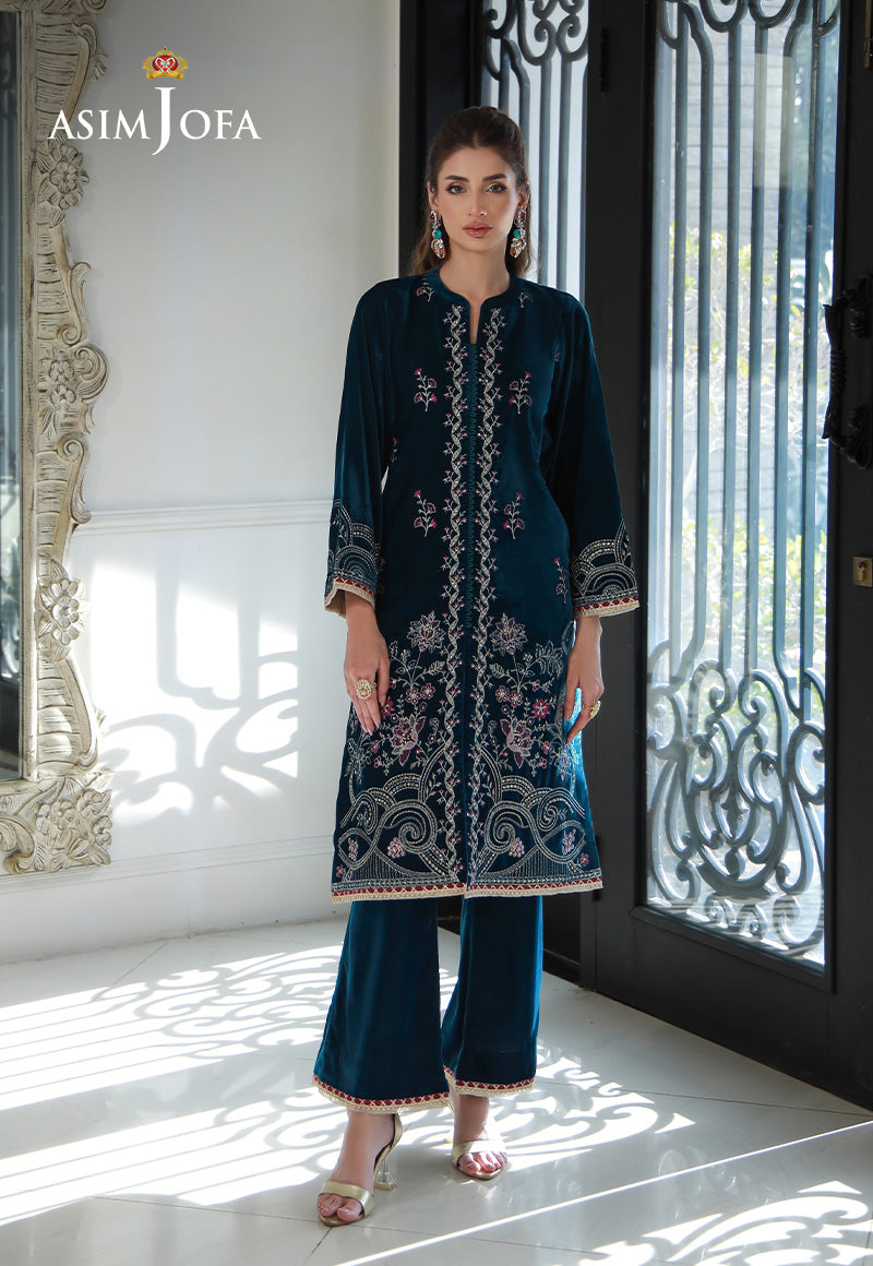 Asim Jofa | Velvet Edit | AJVG-09 by Libayah - Designer Dress - Type: Ladies Clothes - Available at Libayah - 100% Original